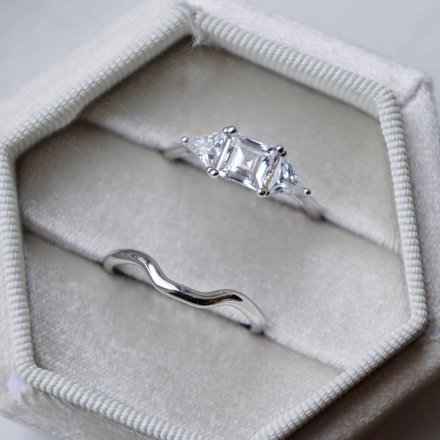 Custom Diamond Engagement Ring Set in Salt Lake City by Timeless Design and Jewelry