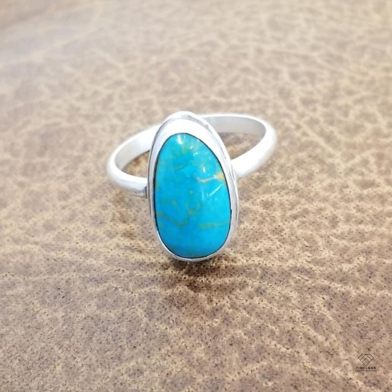 Custom Turquoise Stone Ring Designer in Salt Lake City by Timeless Design and Jewelry